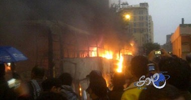 محاصرة منزل مرسى واحراق ديوان عام محافظة السويس