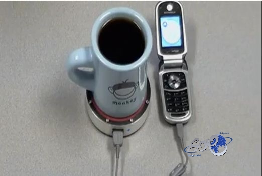 بالفيديو..فنجان قهوة لشحن هاتفك