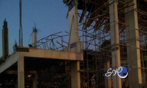 انهيار فندق تحت الإنشاء بحي الواحة بالرياض وعمال تحت الأنقاض