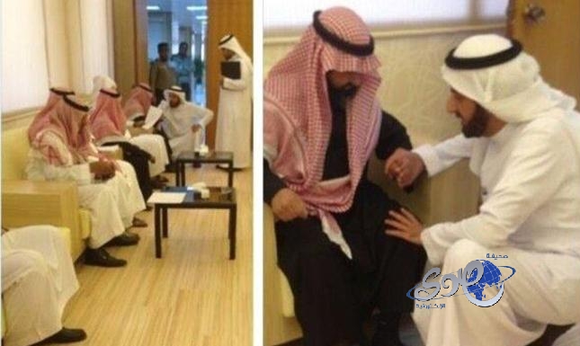 وزير التجارة مع المسن الكفيف لقطة تحصد الإعجاب على مواقع التواصل