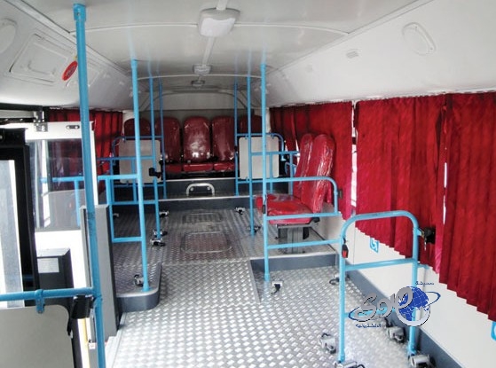 حافلات لنقل ذوي الاحتياجات الخاصة للمرضى في الحج