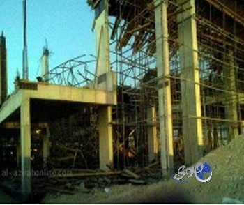 بالصور.. انهيار فندق تحت الإنشاء بحي الواحة بالرياض