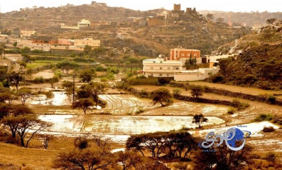 هطول أمطار غزيرة على محافظة النماص