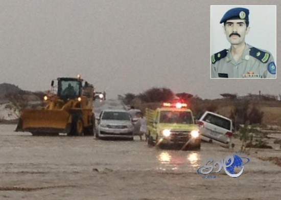 نجاة مدير عمليات الدفاع المدني انحرفت مركبته في السيول