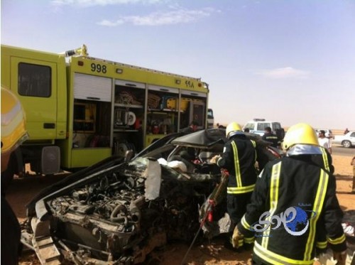 مصرع 6 أشخاص في حادث مروري على الطريق الدولي بـ”عرعر”