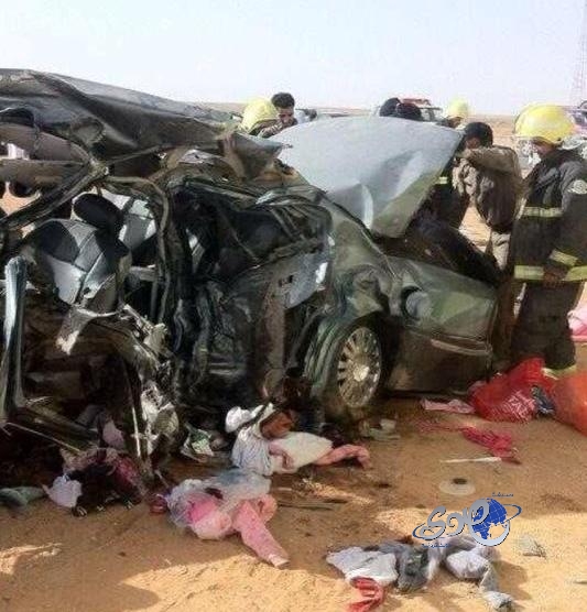 وفاة ستة مواطنين بحادث مروري شرق مطار عرعر