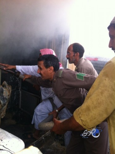 مواطنون يخمدون حريقاً اندلع بمحل تكييف في “الدليمية”