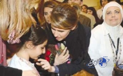 أسماء الأسد تحضر فعالية ثقافية في دمشق مع أولادها