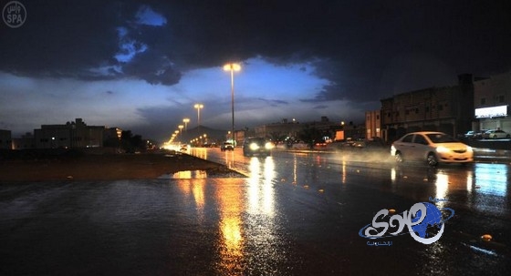 هطول أمطار  على المدينة المنورة والباحة