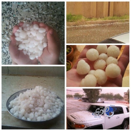 بالفيديو..”البرد” يغسل قلب القصيم بعد موجة غبار