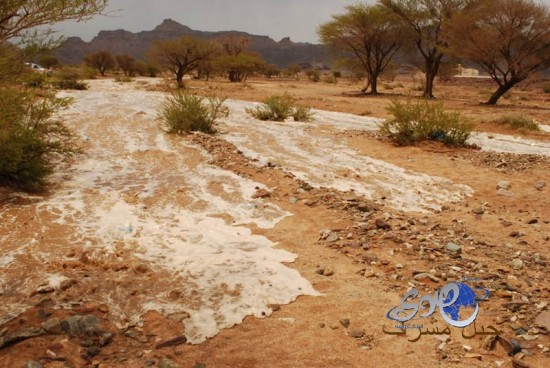 هطول أمطار على منطقة نجران