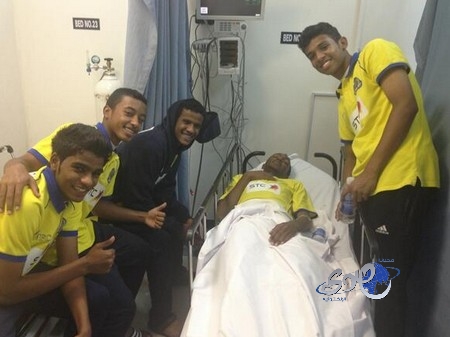 إصابة لاعب النصر ببلع لسان وسط غياب سيارات الاسعاف