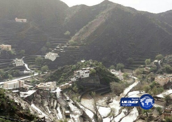 هطول أمطار غزيرة على منطقة جازان