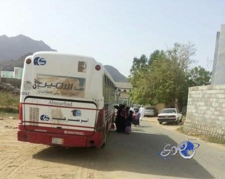 تماس كهربائي يخلي مدرسة الحماطة للبنات بمحايل عسير