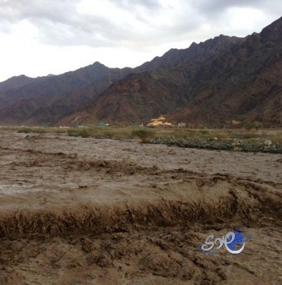 هطول أمطار غزيرة على تهامة عسير