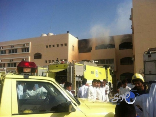 حريق في مجمع مدارس الفيصلية بجازان.. واصابة 5 طلاب باختناقات