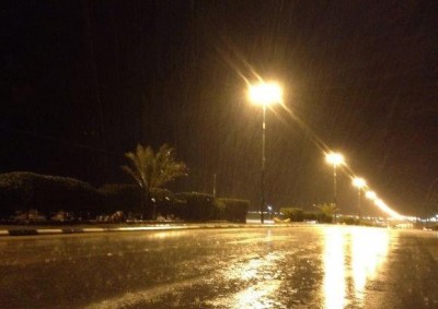 هطول أمطار غزيرة على شرورة