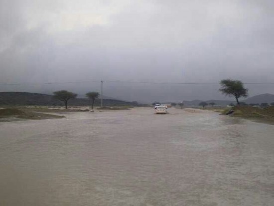 أمطار غزيرة على البجادية لليوم الثالث