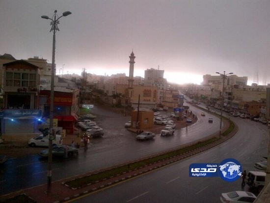هطول أمطار غزيرة على منطقة الباحة