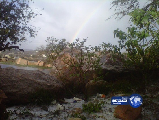 هطول أمطار غزيرة على محافظات عسير