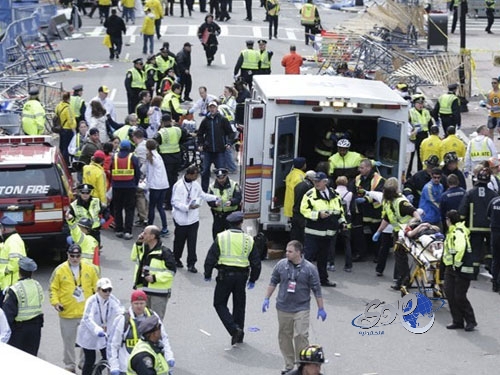 إصابة رجل وامرأة “سعوديين” في تفجيرات بوسطن وغير &#8220;مشتبه&#8221; بهم