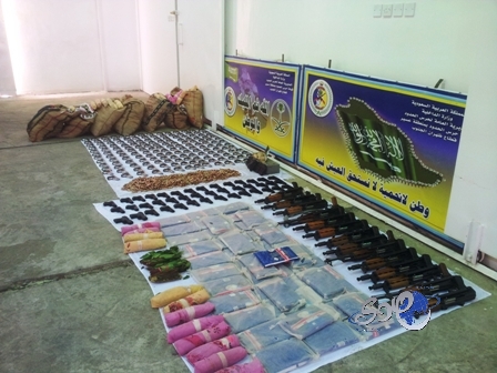 حرس الحدود يقبض على 16 مهرب و 6473 متسلل و 7761 ذخيرة حية