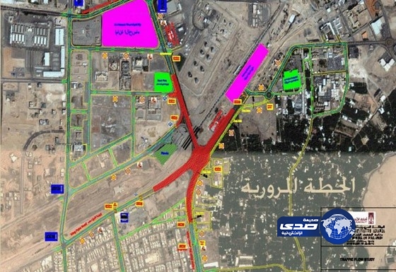 إغلاق تقاطع طريق الملك فهد وعين نجم بالأحساء لأعمال التطوير
