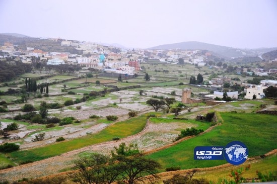 الأمطارالغزيرة تتواصل في النماص ومراكزها