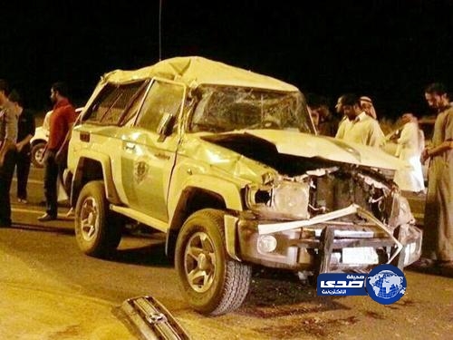 بالصور.. انقلاب دورية مرور أثناء مطاردتها مخالف في بقعاء