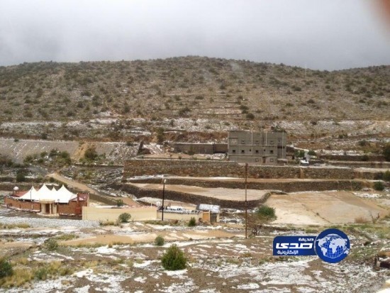 بالصور.. هطول أمطار غزيرة على مركز بللسمر