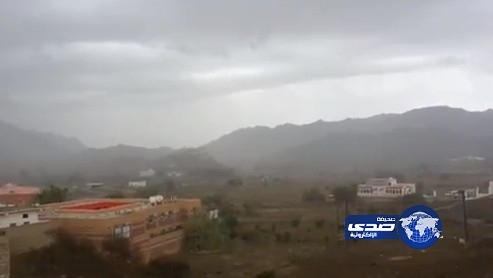 أمطار غزيرة على منطقة الباحة