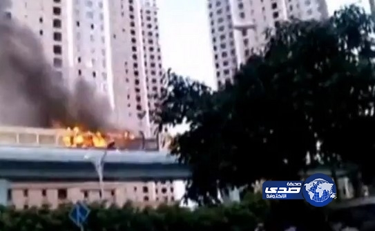بالفيديو.. 47 قتيل بحريق حافلة شرق الصين