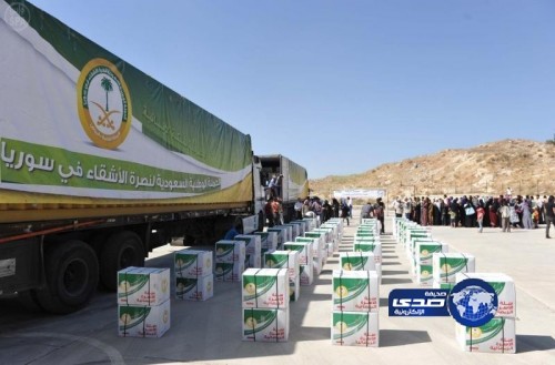 الحملة الوطنية السعودية توزع المساعدات للنازحين السوريين في قضاء الشوف