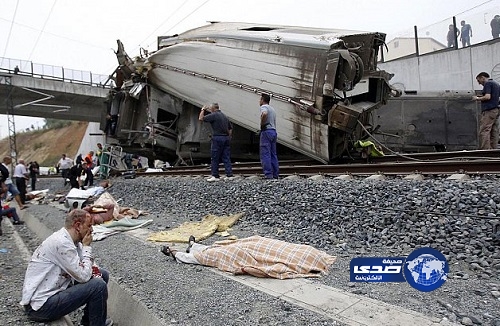 ارتفاع حصيلة قتلى قطار اسبانيا إلى 77 شخص