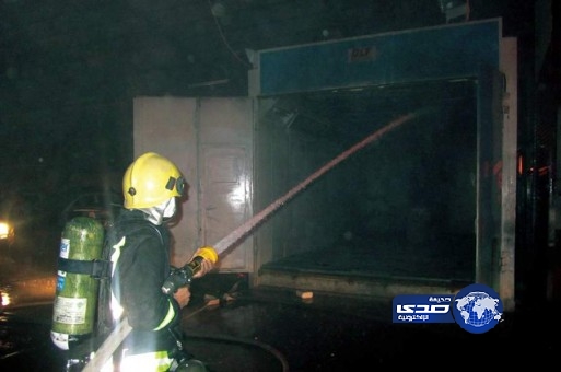 حريق ورشة سيارات في خميس مشيط