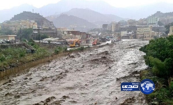 هطول  أمطارعلى منطقة جازان