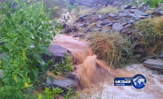 هطول  أمطار على منطقة نجران