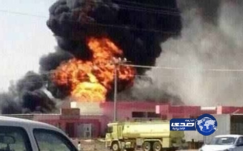 احتراق محطة وقود شمال سكاكا