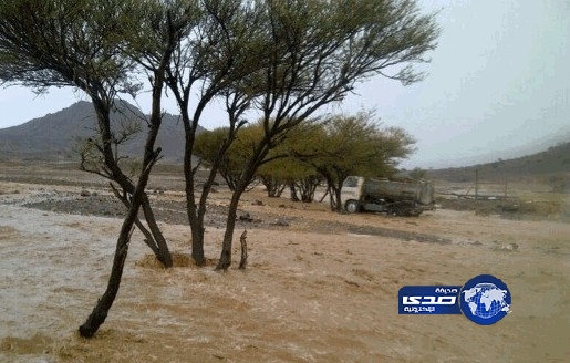 هطول أمطار على منطقه نجران