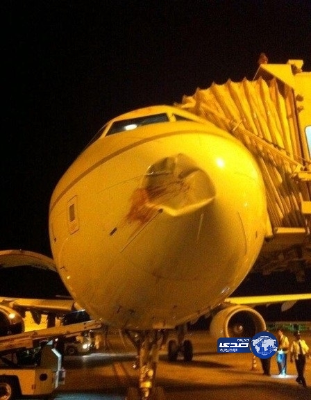 اصطدام طائرة سعودية بسرب طيور أثناء هبوطها بمطار الدمام