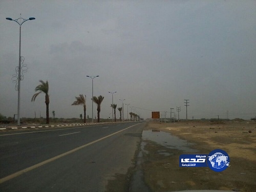 هطول أمطار متوسطة إلى غزيرة على “حلي القنفذة”