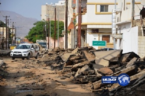 أمانة نجران تلزم مقاول بسفلتت طريق مساحته 9200م