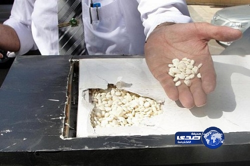 جمرك الحديثة يحبط تهريب 1.8 مليون حبة مخدرة