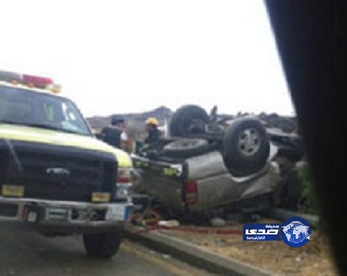 حادث يتسبب في ثلاث وفيات وخمس إصابات بالطائف