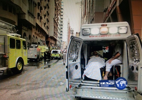 الدفاع المدني ينقذ 900 معتمر من حريق فندق بـ”مسفلة مكة”