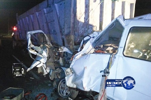 بالصور – 14 حالة وفاة في حادث مروري جنوب جدة