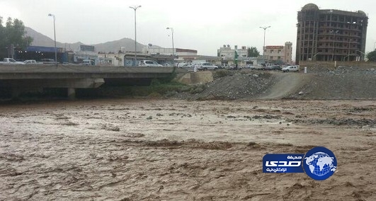 هطول أمطار على منطقة الباحة