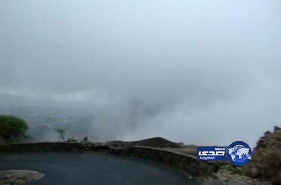 هطول أمطار على منطقة جازان