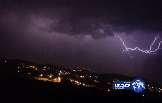 هطول أمطار غزيرة على منطقة الباحة