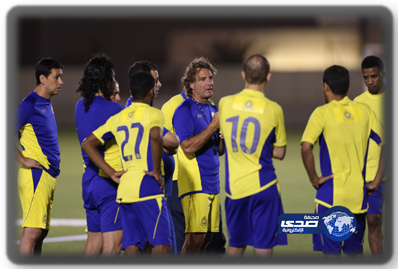 بالصور:النصر يتدرب في معسكر النادي وكاميرا وحاسب آلي لرصد لياقة اللاعبين